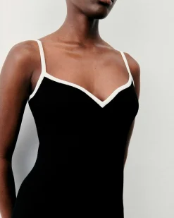 Robe Longue Bretelle Bicolore