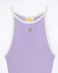 Robe Longue Bretelle Bicolore