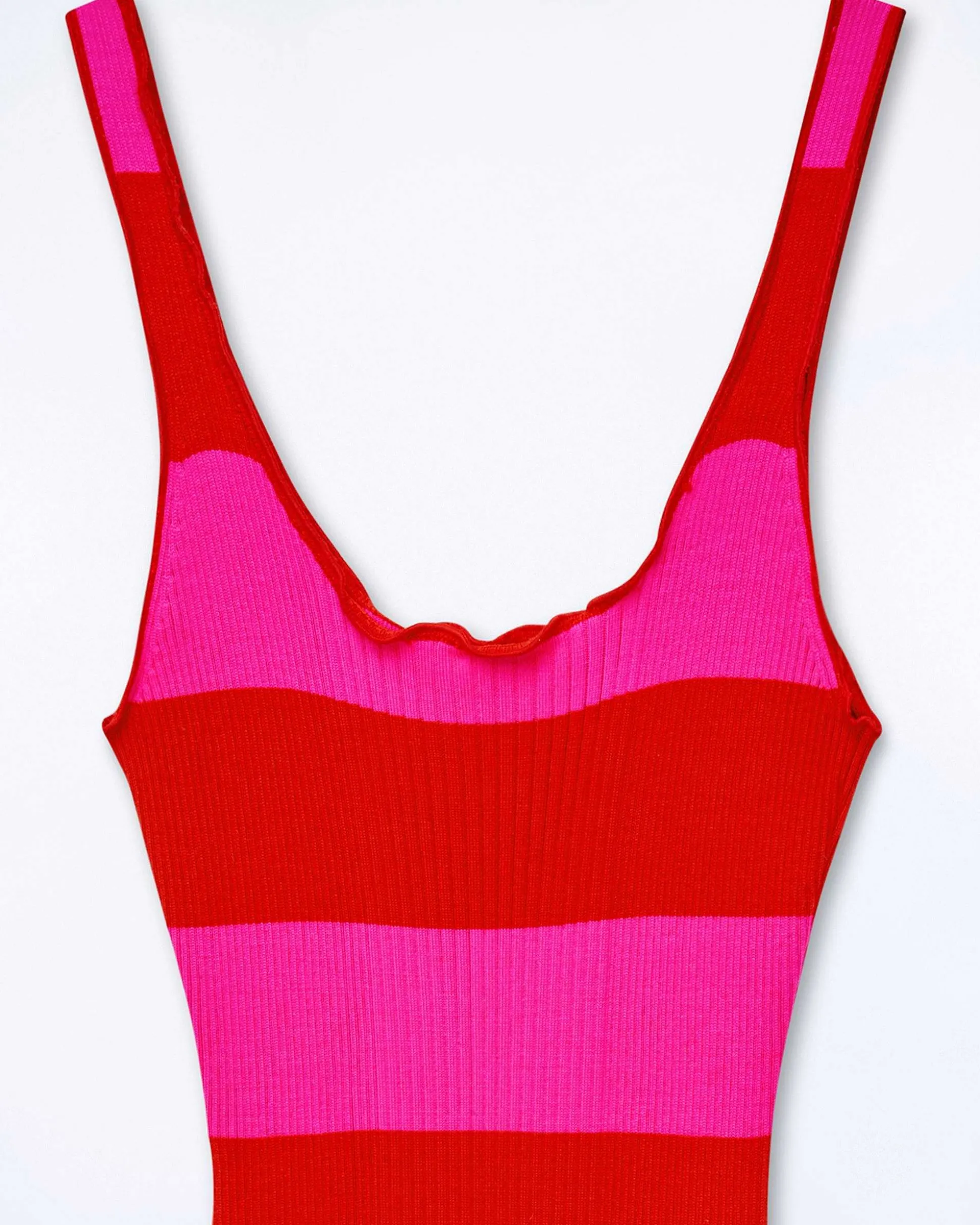 Robe Longue Bretelle Rayures