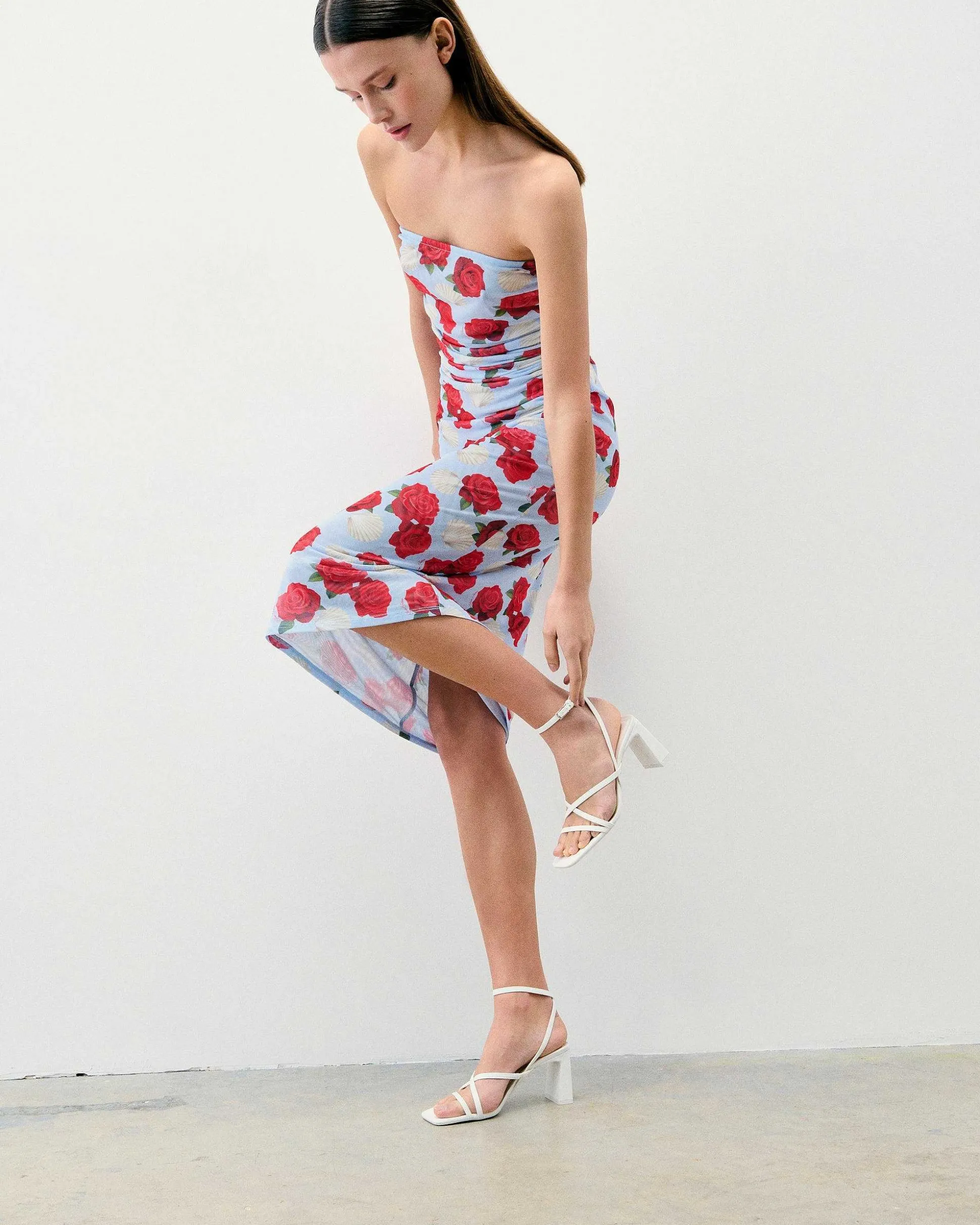 Robe Longue Bustier Mesh