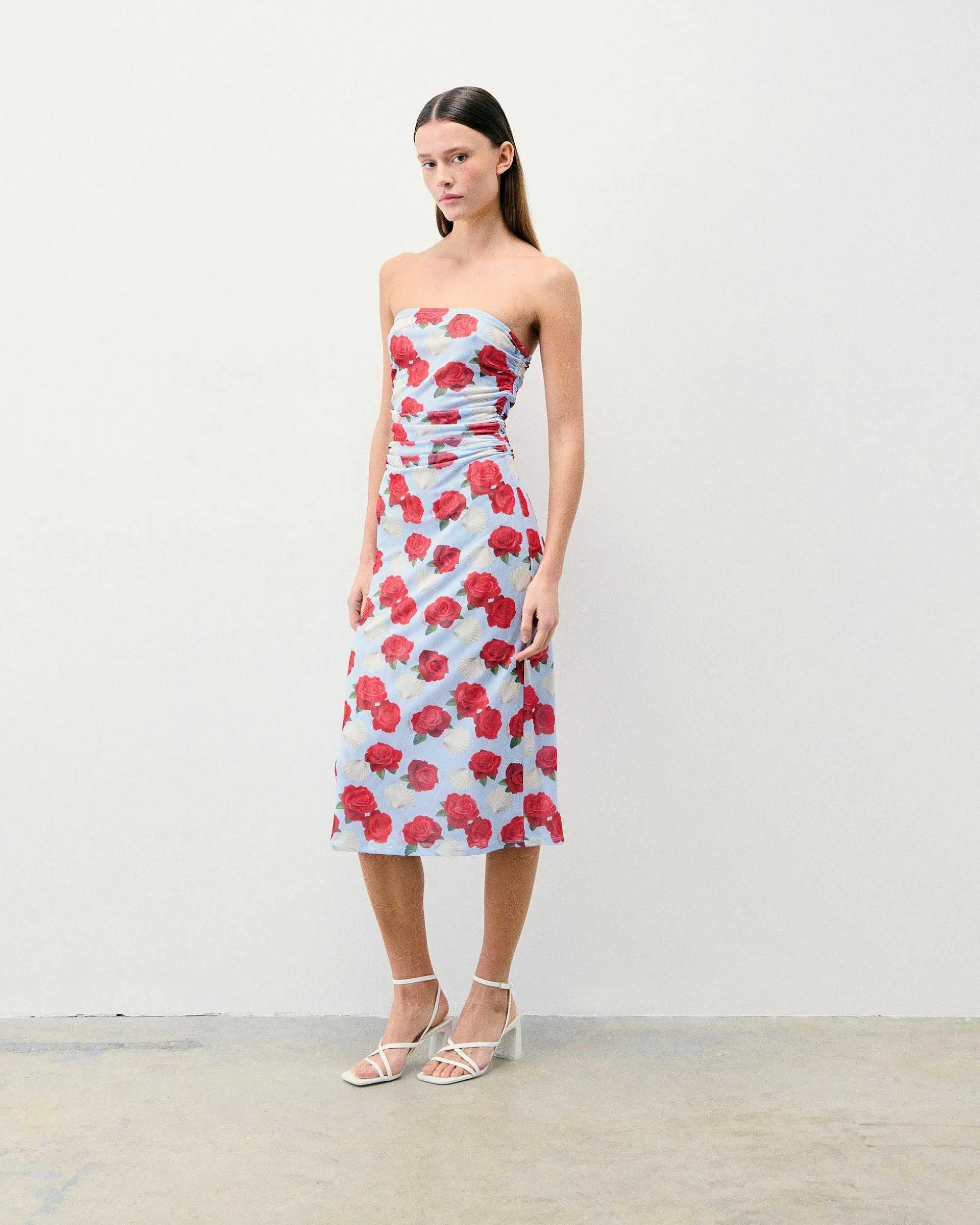 Robe Longue Bustier Mesh