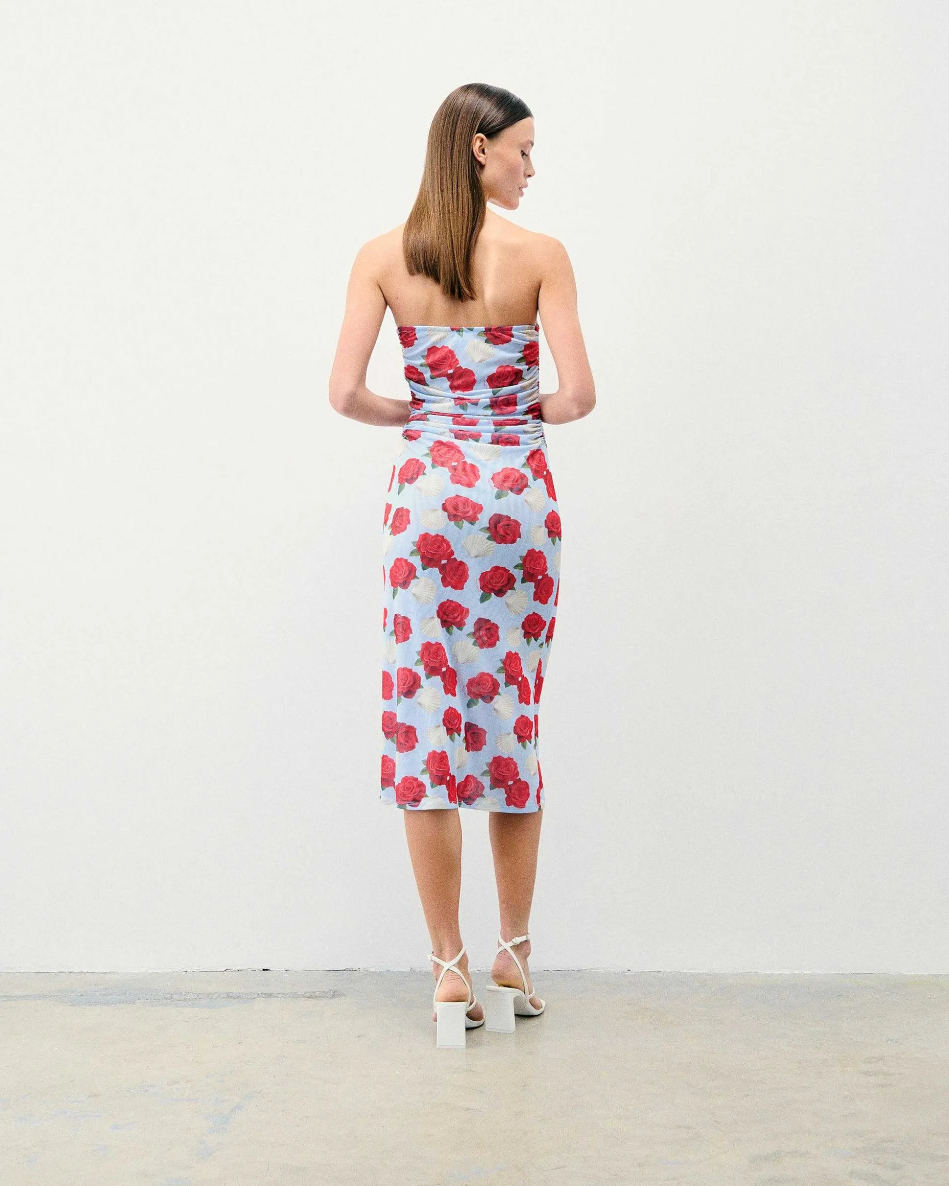 Robe Longue Bustier Mesh