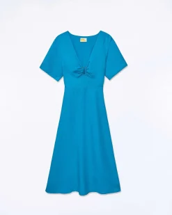 Robe Longue Manche Courte Arielle