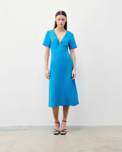 Robe Longue Manche Courte Arielle