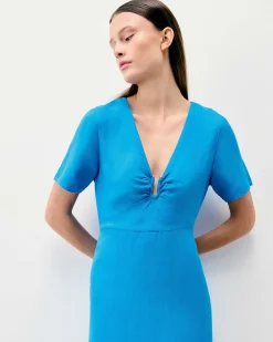 Robe Longue Manche Courte Arielle