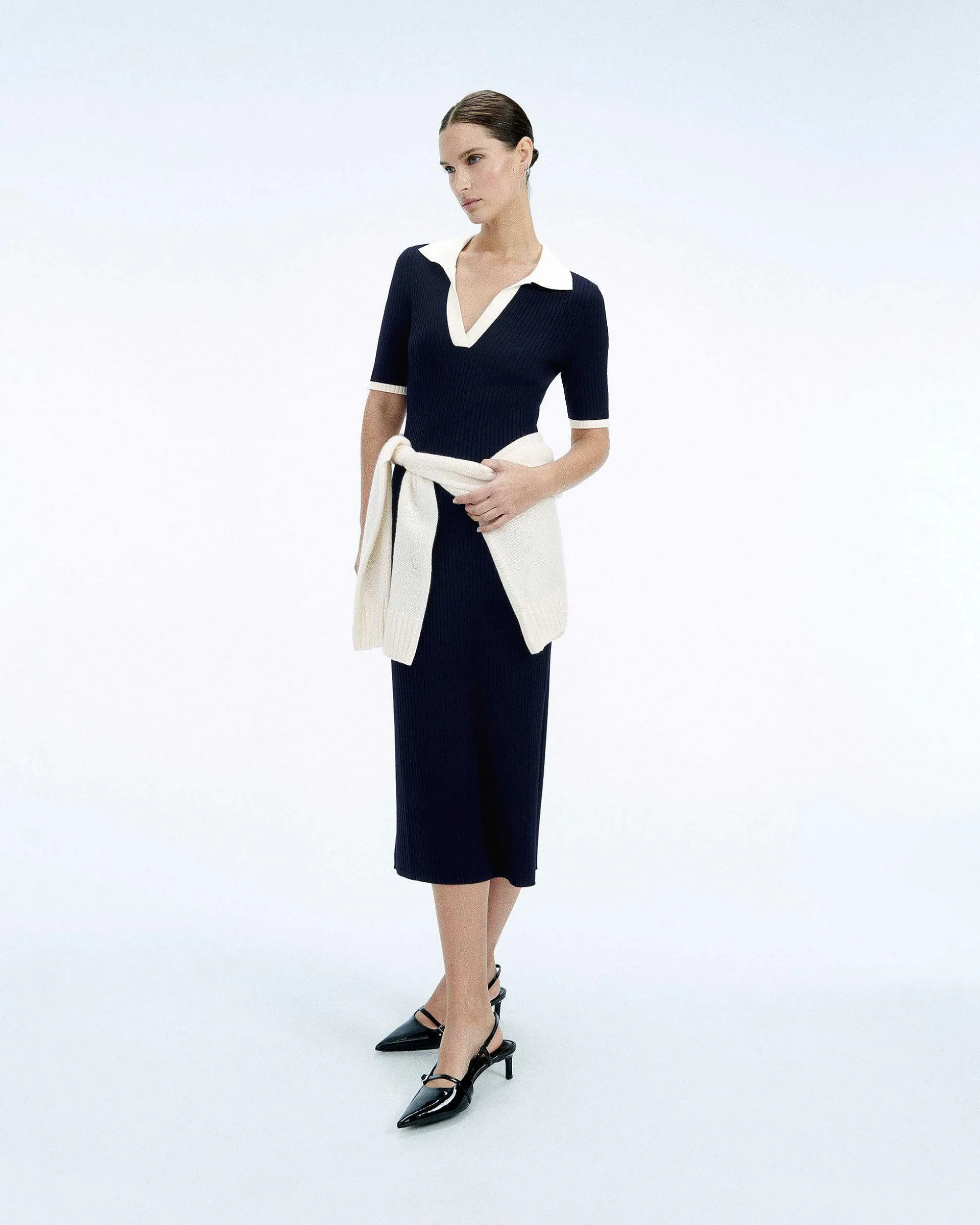 Robe Longue Manche Courte