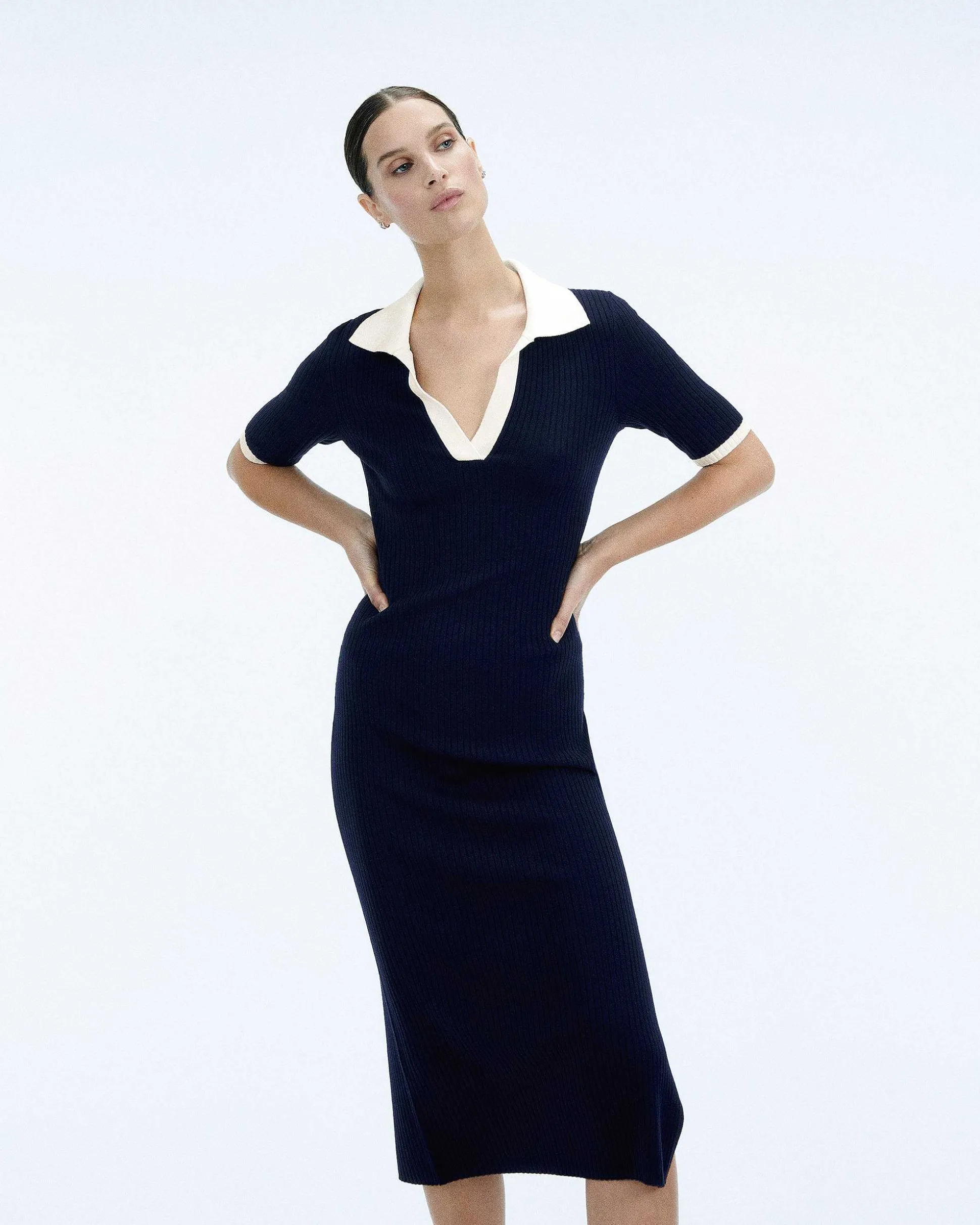 Robe Longue Manche Courte