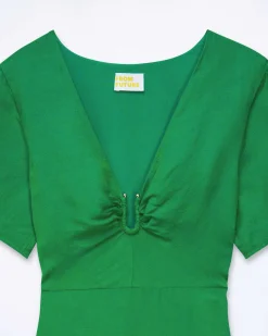 Robe Longue Manche Courte Arielle