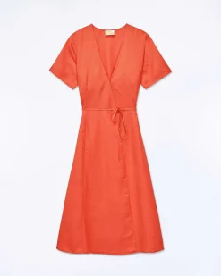 Robe Longue Manche Courte Evie