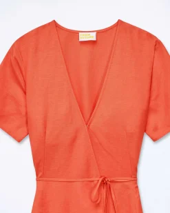 Robe Longue Manche Courte Evie