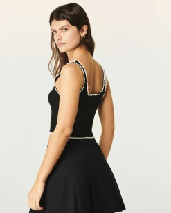 Top Brassiere Point Bourdon Bicolore