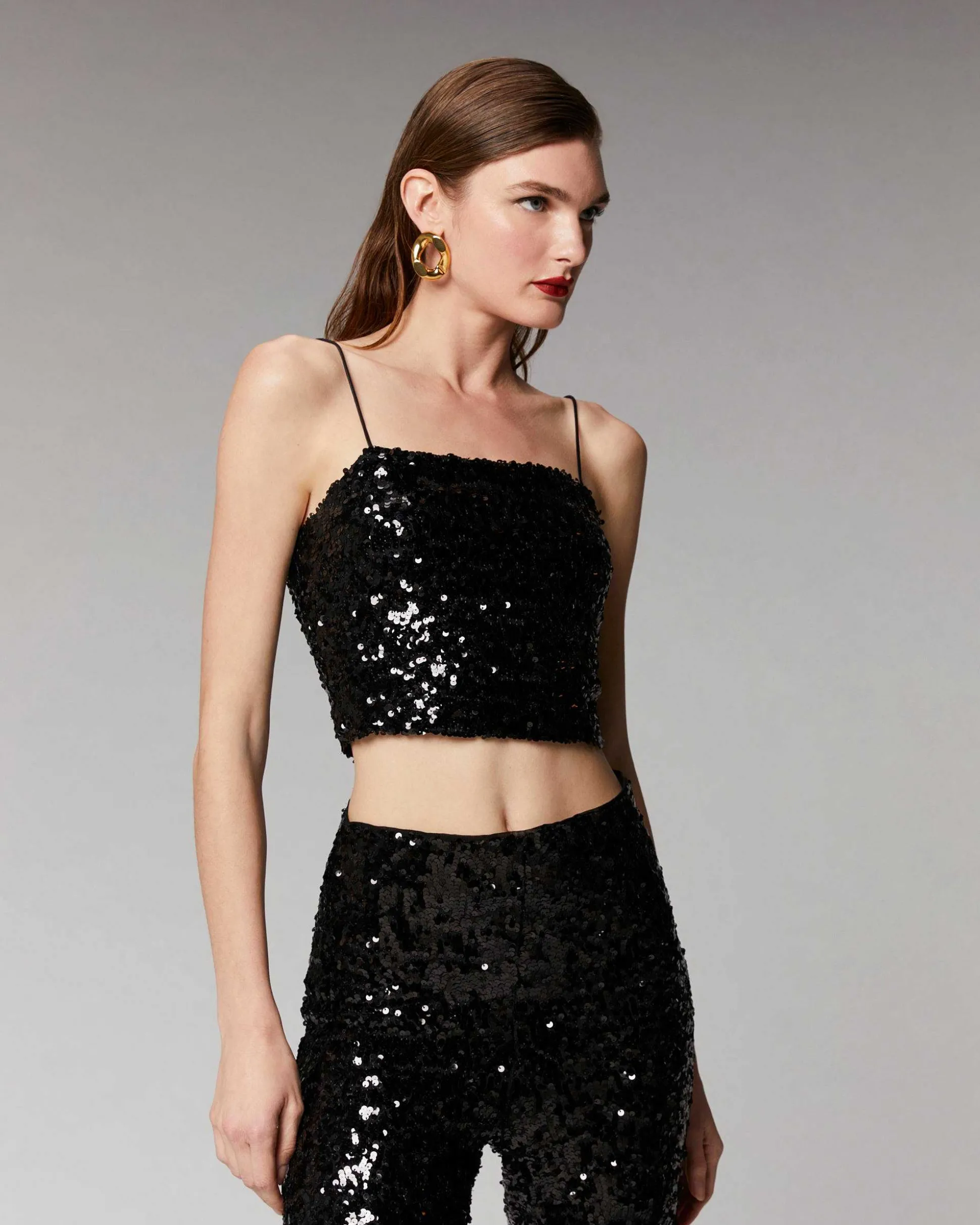 Top Bretelle A Sequins