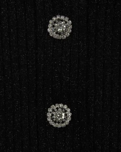 Top Bretelle Metallise Boutons Bijoux