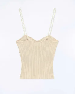Top Debardeur Bretelle Perle