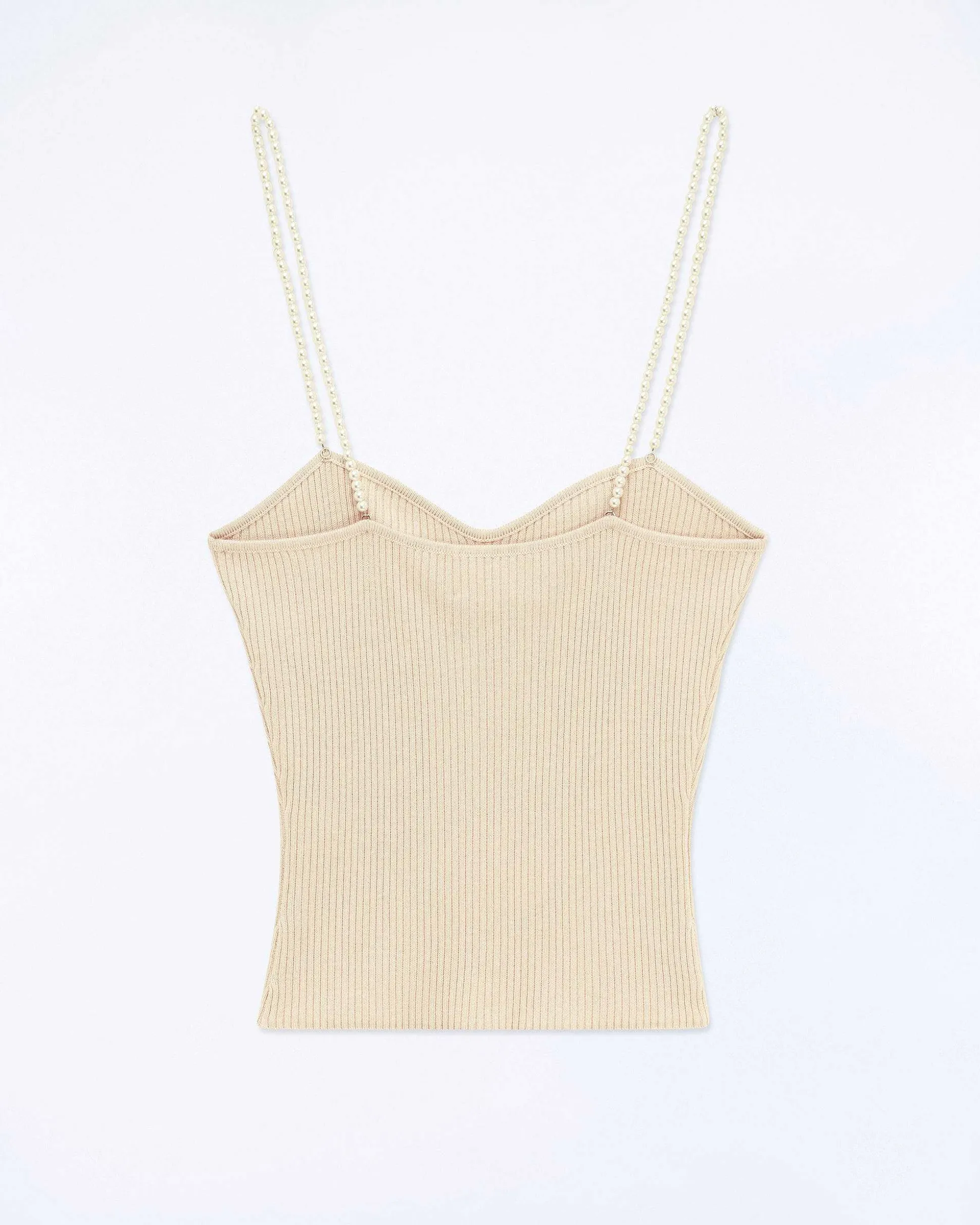 Top Debardeur Bretelle Perle