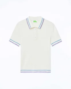 Top Manches Courtes Bandes Bicolores