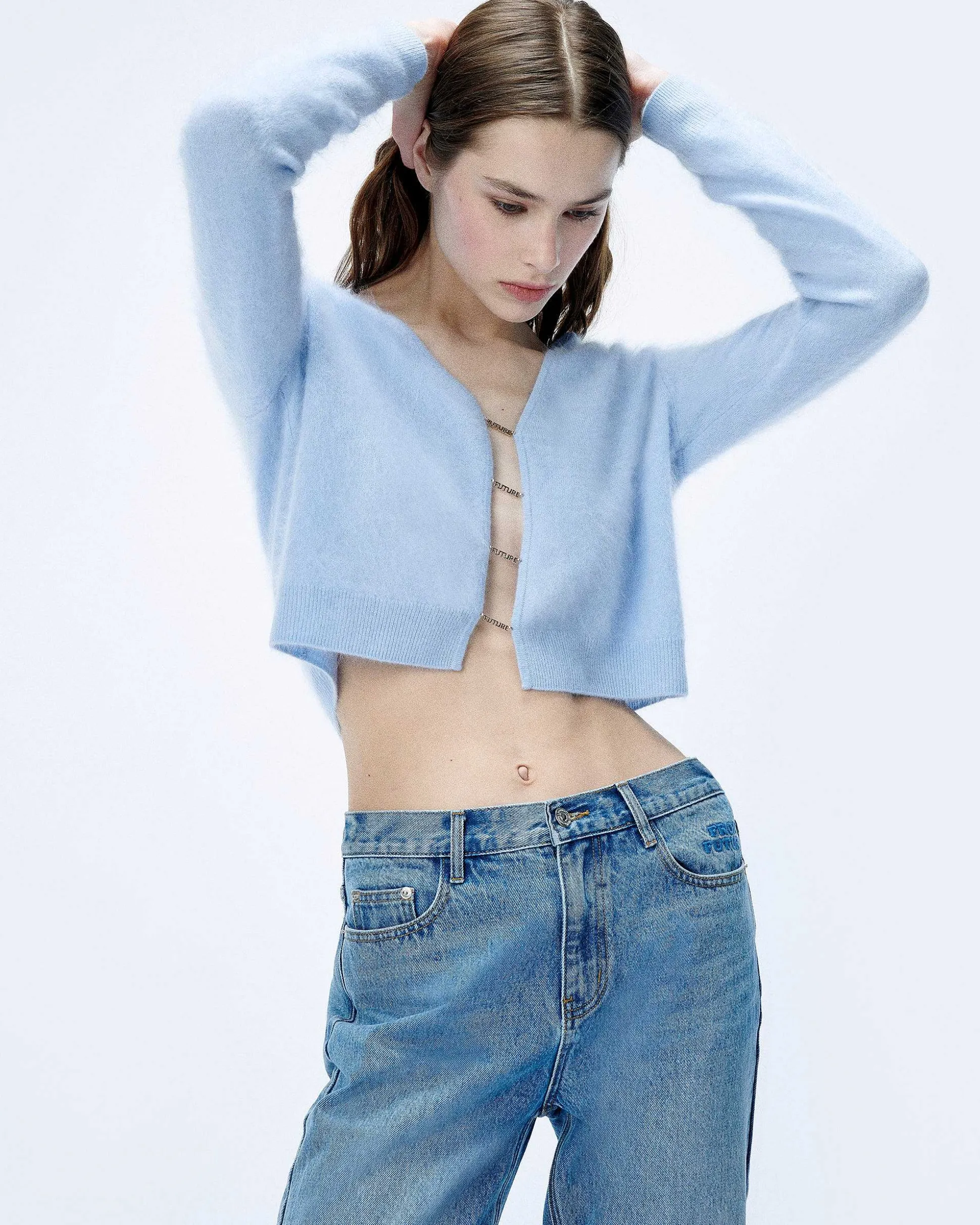 Top Manches Longues En Cachemire Brosse