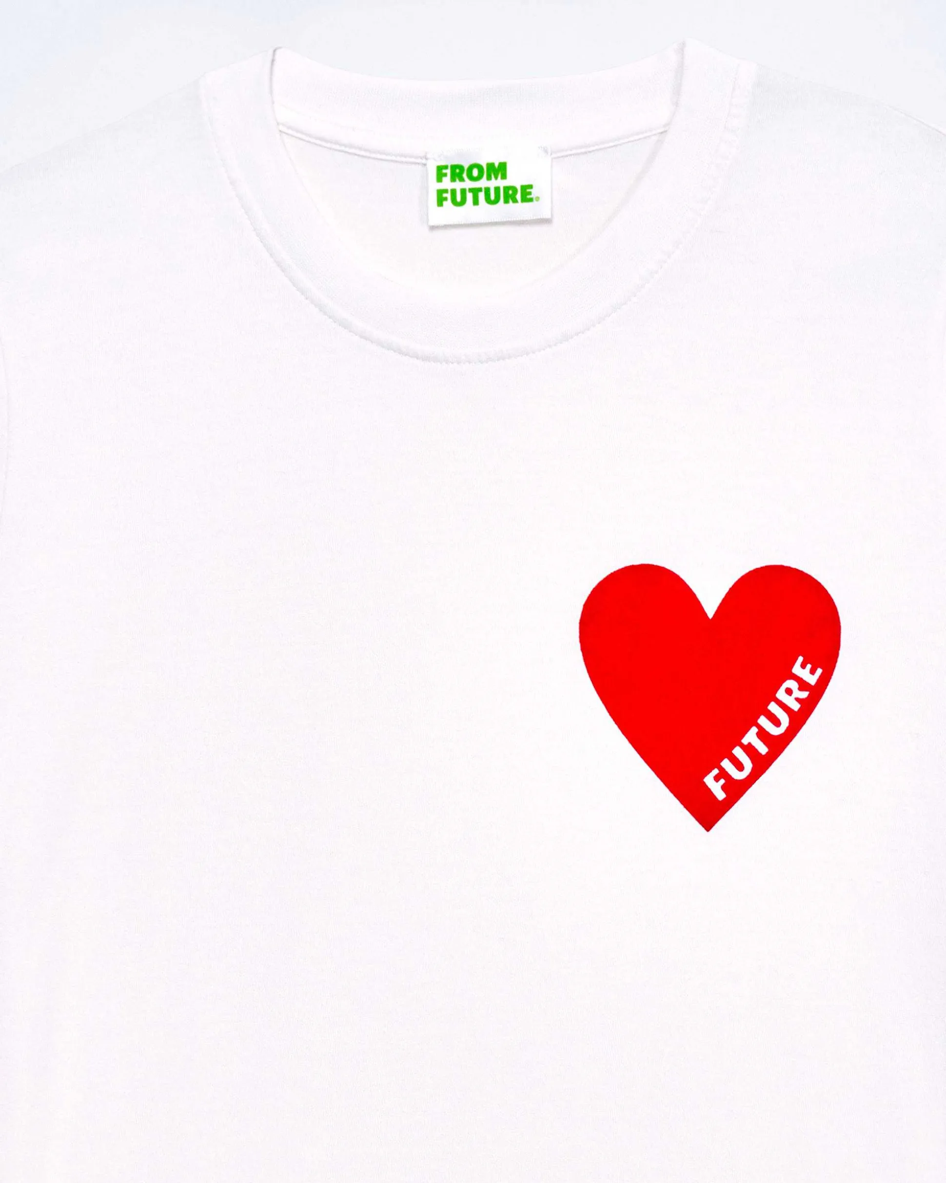 T-Shirt Coeur Col Rond Manches Courtes