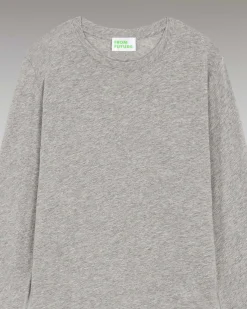 T-Shirt Col Rond Basique Manches Longues