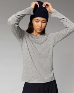 T-Shirt Col Rond Basique Manches Longues