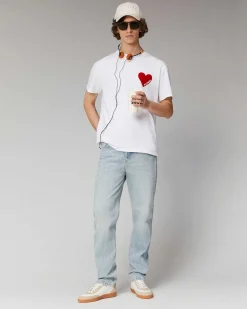 T-Shirt Col Rond Coeur